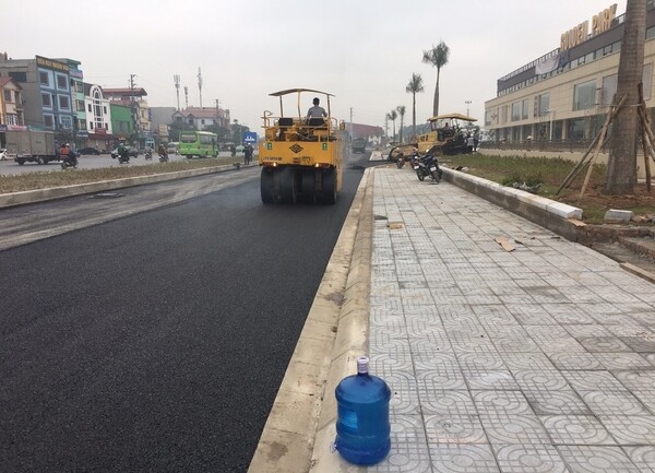 Đường gom kết nối mặt tiền Dự án Golden Park Quế Võ, tỉnh Bắc Ninh với Quốc lộ 18